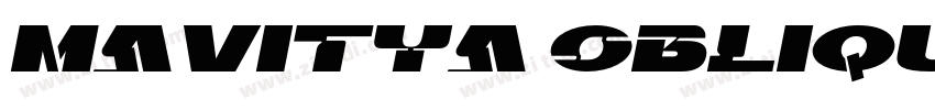 Mavitya Oblique字体转换